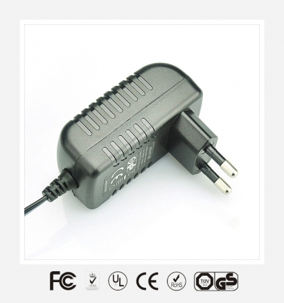 6V2A欧规卧式优质电源适配器