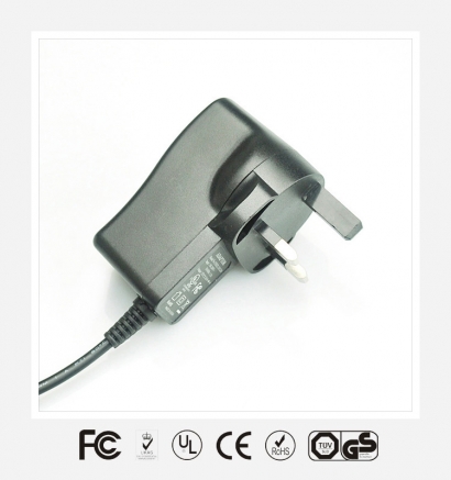 6V2.5A英规立式优质电源适配器